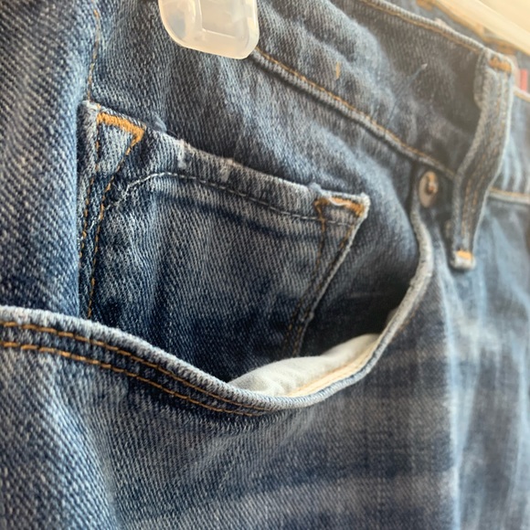 Trendy Dark Wash Lucky Brand Boyfriend Jeans - Picture 7 of 11